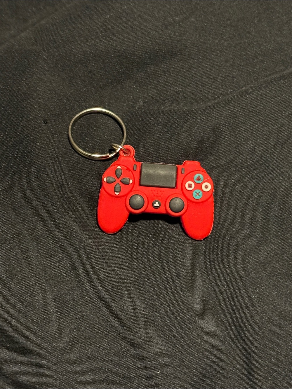 Red Gaming Controller Keychain